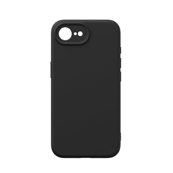 Shockproof Case for iPhone 16e Liquid Silicone Phone Case, Full Body Camera Lens Protective Phone Cover, Anti-Scratch Soft Microfiber Lining Slim Thin Skinny iPhone 16e Case - Black