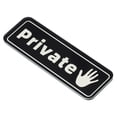 thumbnail image 1 of Unique Bargains Private Door Sign 6'x2' Self Adhesive Privacy Sticker Black, 1 of 6