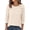 Beige, variant on Long Sleeve Shirts for Women Waffle Knit Tops Fall Fashion Dressy Casual Loose Tunic Blouse Winter Clothing
