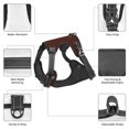 thumbnail image 6 of Picia Brown No-Pull Dog Harness Reflective Front Clip Vest with Handle,Step-in Air Dog Harness,Adjustable 2 Metal Rings 4 Buckles,Easy to Put on & Take Off Medium, 6 of 9