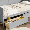 thumbnail image 5 of Harper & Bright Designs Twin Size Daybed with Two Storage Drawers, Wood Platform Bed with Storage for Bedroom, Grey, 5 of 10