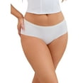 thumbnail image 4 of INSPIRE CHIC Women's Mid-Waisted Panties Full Coverage No Trace Comfortable Briefs L White, 4 of 4