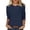 Navy, variant on Women's Casual Loose Fit 3/4 Sleeve T Shirt Soft Comfortable Daily Wear Basic Top Blouse Tee Shirt for Spring Fall Winter Womens Compression T Shirt Womens Casual Summer Tops T Shirts