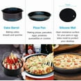 thumbnail image 2 of TEMOGU-8 Inch Air Fryer Accessories Set of 7 for 3.5Qt-5.8Qt Phillips Nuwave Gowise Gourmia Ninja Air Fryer, with Egg Bites Mold, Pizza Pan, Cake Barrel, Skewer Rack, Silicone Mat, Cookbook, 2 of 4