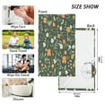 thumbnail image 6 of Yayeee 2 Pack Hand Towels for Bathroom 100% Cotton 16" x 28" Soft Absorbent Kitchen Towel, Orange Flowers, 6 of 7