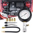 thumbnail image 1 of 9pc Automotive Compression Tester Pressure Gasoline Natural Gas Engine Cylinder Pressure Gauge Tester Tool-, 1 of 4