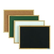 Aarco Products EC1218B Economy Series Wood Frame Chalkboard - Black