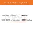 thumbnail image 2 of Max Advanced Brakes - Brake Kit for 1998 1999 Acura CL 1998 1999 2000 2001 2002 Honda Accord Front and Rear Replacement Disc Brake Rotors and Ceramic Brake Pads, 2 of 9