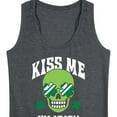 thumbnail image 3 of Instant Message - St. Patrick's Day - Kiss Me I'm Irish - Women's Racerback Tank Top, 3 of 6