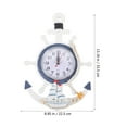 thumbnail image 4 of EeaseMX Anchor Clock Beach Sea Theme Náutica Ship Wheel Timone volante Decoración Wall Hanging Decoration, 4 of 7