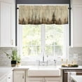 thumbnail image 2 of Hokiten Rod Pocket Curtain Valance, Forest Tree Farmhouse Window Valance for Living Room, Bedroom, Kitchen Modern Vintage Winter Fall Natural Plant 54"W x 18"L, 2 of 8