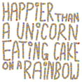thumbnail image 3 of CafePress - Happier Than A Unicorn... Large Mug - 15 oz Ceramic Large White Novelty Mug, 3 of 4