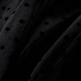 thumbnail image 5 of Riforla Women's Flocked Polka Dot Mesh Skirt A Line Mermaidtail Skirt Midi Skirt Skirts for Women Trendy Black One Size, 5 of 6