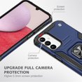 thumbnail image 4 of Aggxpf Samsung Galaxy A14 5G Case, Military-Grade Heavy Duty Drop Protection Phone Cover with Metal Ring Stand for Galaxy A14 5g Case, Blue, 4 of 5