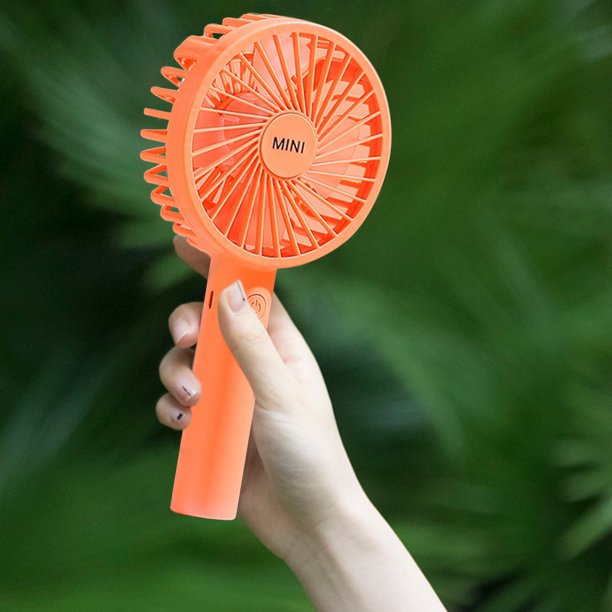 Ventilador De Escritorio Pequeño Enfriador De Aire De Mano, 3 Velocidades, 1200 Mah, Práctico Ventilador, Base Desmontable Para Interiores Y Exteriores