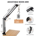 thumbnail image 3 of Soporte de micrófono Boom Arm compatible con SUNMON Elgato Wave 3, 3 of 6