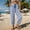 Blue, variant on Women's High-Waist Wide-Leg Pants, Single Button Waistband, Central Pleats and Textured Details for Busy Daily Urban Commutes Black S