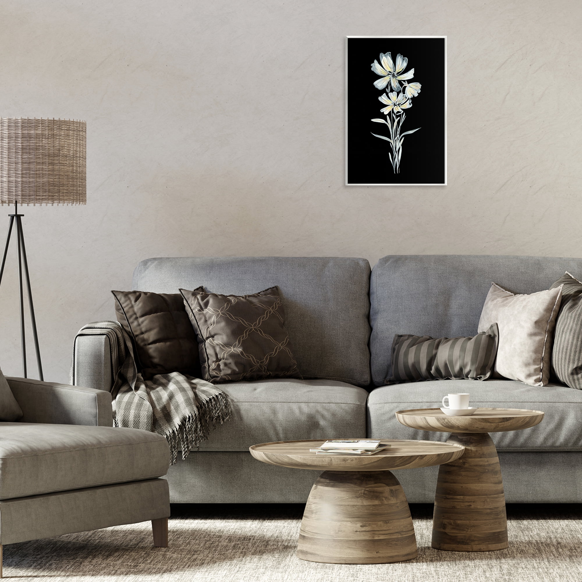 Stupell Industries Tall Floral Stems Plants & Flowers Painting Unframed Art Print Wall Art, 10 x 15