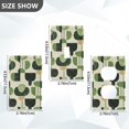 thumbnail image 7 of Yayeee Toggle Light Switch Wall Plate 1-Gang 4.5"x2.7" Home Decorative Outlet Cover, Green Circle, 7 of 7