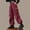 Red, variant on BRGZLK Kids Cargo Pants Fall Trendy Solid Color Elastic Waistband Loose Fitting Wide Leg Casual Work Pants With Pockets Red 14-15 Years