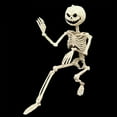 thumbnail image 2 of Poseable Human Skeleton Full Life Size Props Party Decor, High Quality With Posable Joints For Flexible Positioning, Suitable For Haunted House Graveyard Scenes, 2 of 5