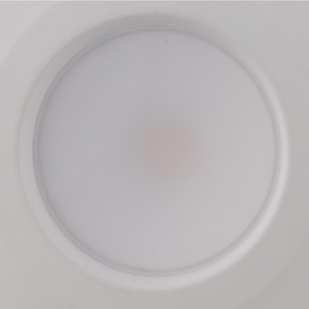 Commercial Electric 5/6 in. Integrated LED Matte White New Construction or Remodel Recessed Trim with Adjustable Color Temperature, (1-Pack)