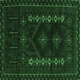 thumbnail image 1 of Ahgly Company Indoor Square Southwestern Emerald Green Country Area Rugs, 8' Square, 1 of 4