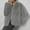 Gray, variant on Stichou Womens Faux Fur Coat Winter Shaggy Long Sleeve Open Front Casual Oversized Lapel Jackets Warm Fuzzy Outerwear White 3XL