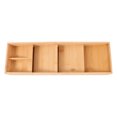 thumbnail image 2 of Organizador de cajones de madera para cubiertos, con 4 ranuras, para utensilios de cocina, organizador de cajones para guardar cubiertos, cucharas y tenedores., 2 of 5