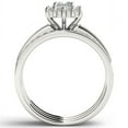 thumbnail image 3 of 7/8 Carat T.W. Diamond Single Halo Two-Band 14kt White Gold Engagement Ring Set, 3 of 5