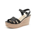 thumbnail image 3 of Sandalia Unica Con Cuña Para Dama Casuales Color Negra negro 22.5, 3 of 6