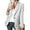 Gray, variant on jjayotai Womens Coat Tops Clearance Womens Blazer Business Solid Lightweight Long Sleeve Lapel Button Coats Work Plus Size Casual Loose Suit Jackets With Pockets