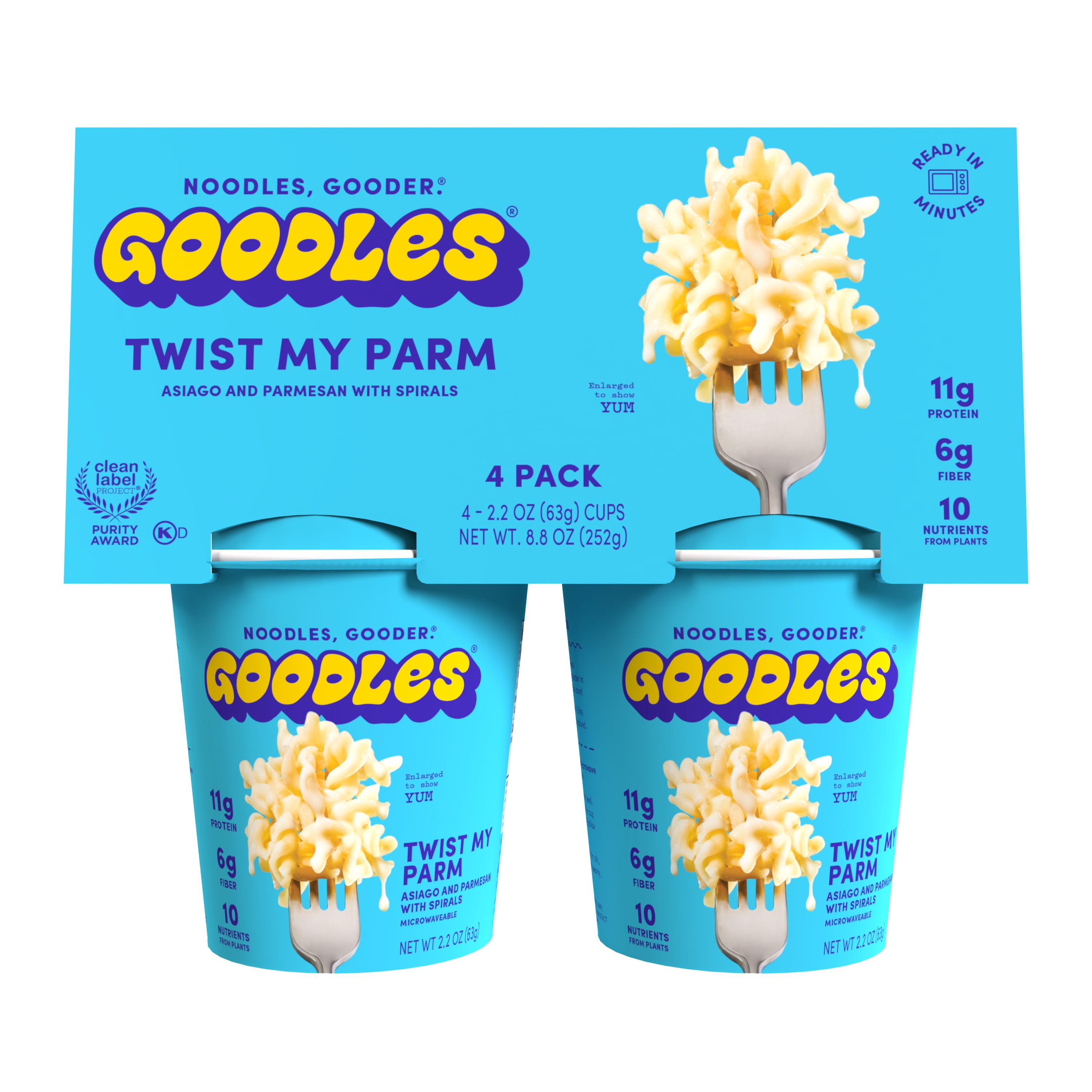 (3 pack) Goodles Mac & Cheese Twist My Parm Microwaveable Cup; Shelf Stable-4PK