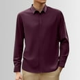 thumbnail image 2 of LIUJUNSHOP Men's Stretch Dress Shirt Long Sleeve Slim Muscle Fit Button Down Formal Business Casual Shirt 175/115, 2 of 5