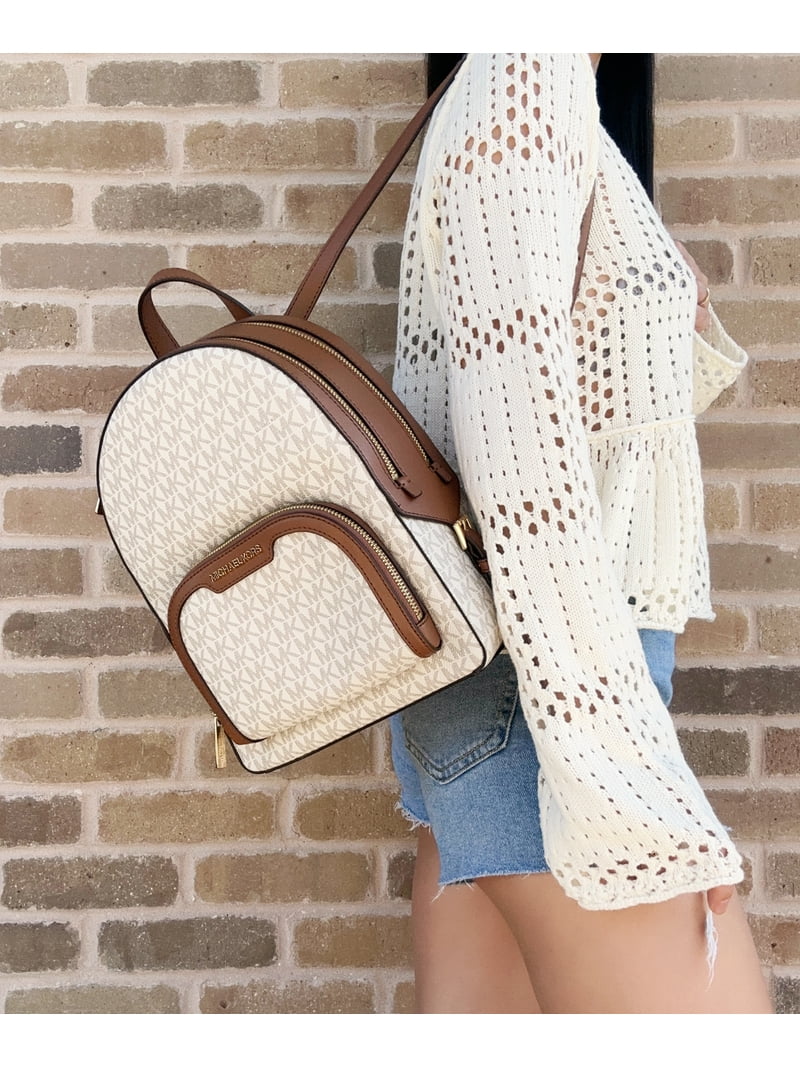Michael Kors Jaycee Large Logo Backpack. Color : Vanilla Michael Kors Large Womens Jaycee Logo Bookbag Backpack  main image 3