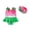 Red, variant on BemeyourBBs Toddler Baby Girl Watermelon Swimsuit Infant Bathing Suit 3 Pieces Swimsuits Bow Tank Top with Ruffle Shorts Set Sun Hat Rash Guard Swimwear Summer Beach Wear
