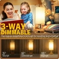 thumbnail image 2 of Touch lamps for bedside table lamp,3 Way Dimmable Light Touch Lamp,USB Fast Charging Ports,for Bedroom, Living Room, Office, 2 of 8