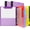 Purple, variant on 360° Pivotable Project Organizer Folder, 3 Ring Binder 1 Inch, Customizable Cover Multi Pocket Folder Binder, 13 Pocket Folders, Red