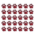 thumbnail image 2 of Animal Wall Decal Set of Fifteen Vibrant Red Paw Prints Pair Bedroom Wall Decal for Children Dog Cute Themed Room Decal - Size: 18 In x 15 In, 2 of 5