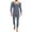 Gray, variant on Men's Thermal Underwear Sets Fleece Lined Base Layer V Neck Long Johns Top Bottom Set
