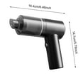 thumbnail image 3 of Aspirador de mano inalámbrico para coche 6000Pa Potente aspirador inalámbrico de mano Aspirador portátil con potencia recargable de 120W, 3 of 5