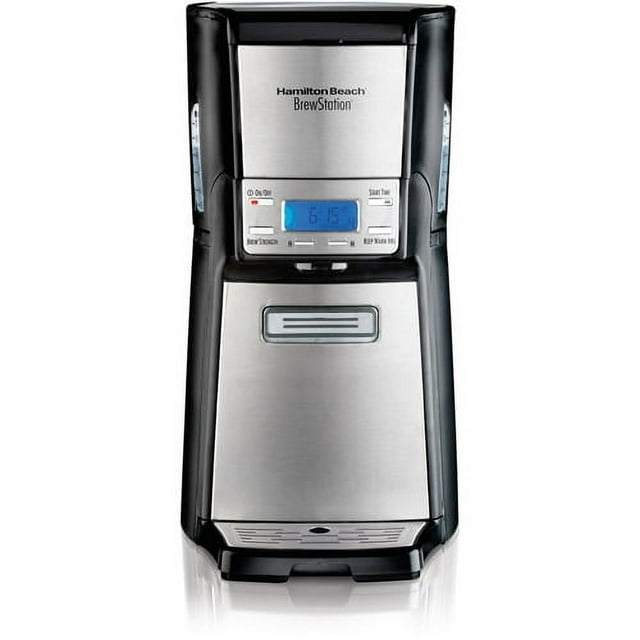 Hamilton Beach 48465) ( Cafetière avec Capacité de 12 Tasses et Cafetière à Stockage Interne, Brewstation, Noir et Acier Inoxydable