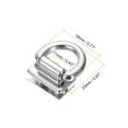 thumbnail image 2 of Metal Bag Connector with D Ring, 6Pack 18mm Purse Bridge Hanger Buckle with Screws (Silver Tone), 2 of 5