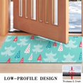 thumbnail image 3 of Turquoise Christmas Tree Pattern Door Rugs,Washable Non Slip Door Mats Indoor,Decorative Door Mats,Entry Mat Indoor for Entrance,Bedroom,Kitchen,Bathroom,17"x30", 3 of 6