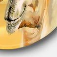 thumbnail image 3 of Designart 'Camels In Wild Desert II' Farmhouse Circle Metal Wall Art 23x23 - Disc of 23, 3 of 5