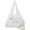White, variant on Foldable Reusable Keychain Tote Bag, Large Capacity Water‑Resistant Shopping Bag With Key Ring, Compact Portable Daily‑Use Handbag