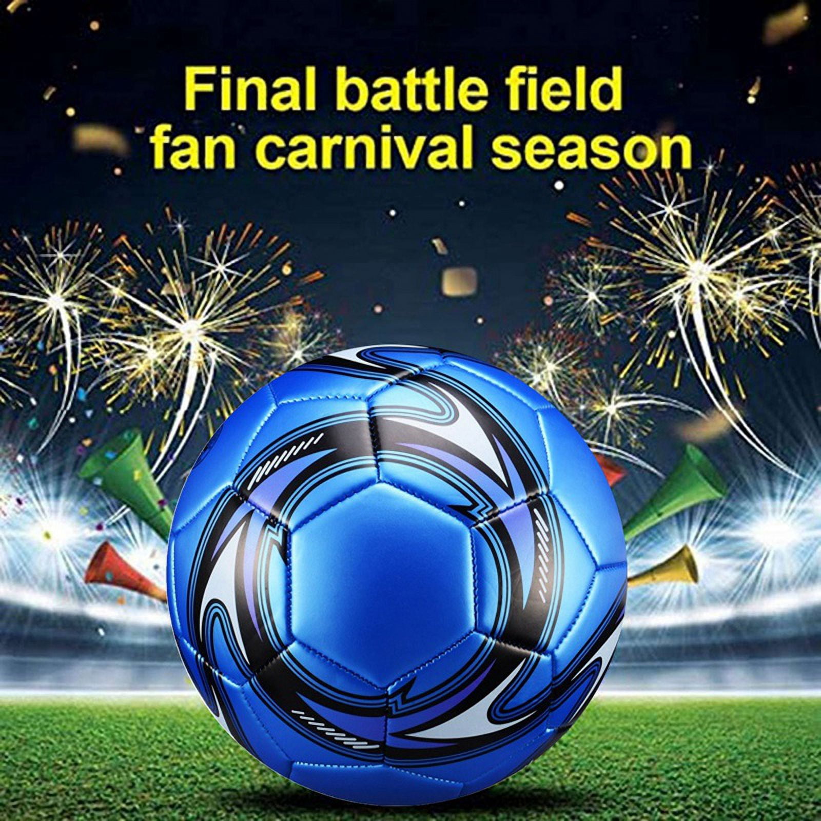 2Pcs Professional Soccer Ball Size 5 Official Soccer Training Football Ball Competition Outdoor Football Blue