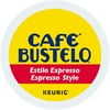 Cafe Bustelo Espresso Style K-Cup Coffee Pods, Dark Roast, 24 Count for Keurig Brewers