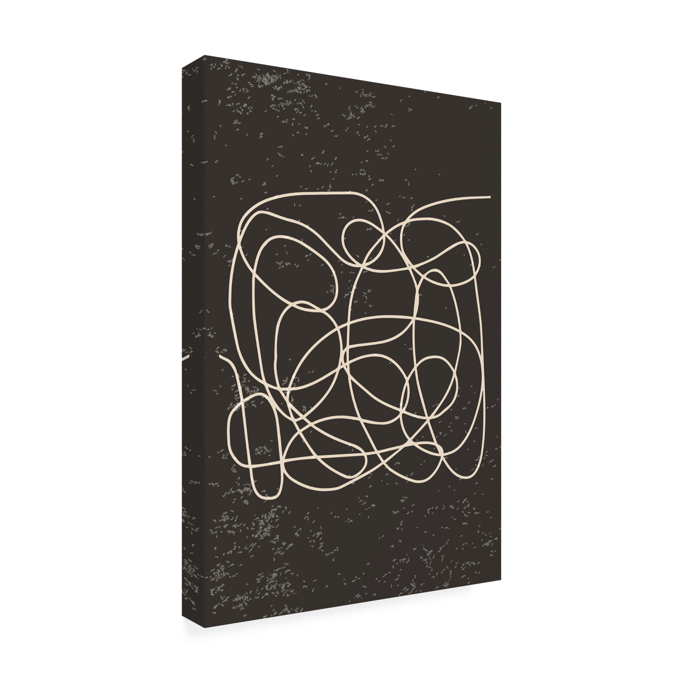 Trademark Fine Art jay stanley  Black and White Lines 1 Canvas Wall Art