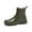 Army Green, variant on Rain Boots Short Tube Low Top Solid Color Rain Shoes Thick Rainproof Non Slip Rain Boots Womens Rubber Boots White 41